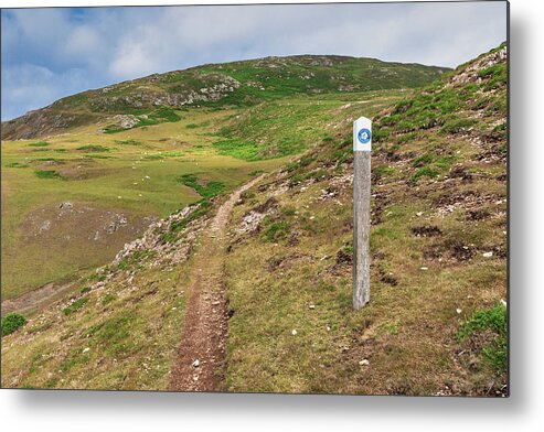 Path Metal Print featuring the photograph Wales Coast Path by Steev Stamford