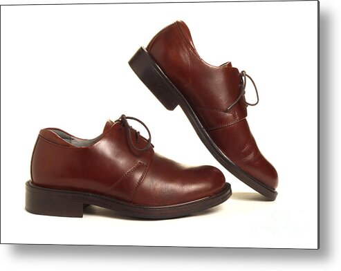 Shoes Metal Print featuring the photograph Walking Shoes by Olivier Le Queinec