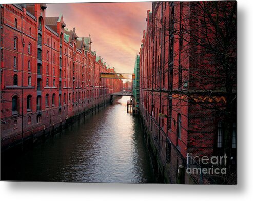 City Metal Print featuring the photograph Warehouse district - Block L by Chris Bee