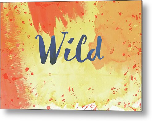 Bright Metal Print featuring the digital art Watercolor Art Wild by Amelia Pearn