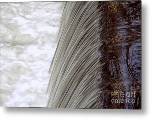 Affinity Photo Metal Print featuring the photograph Waterfall in Alkington Woods by Pics By Tony