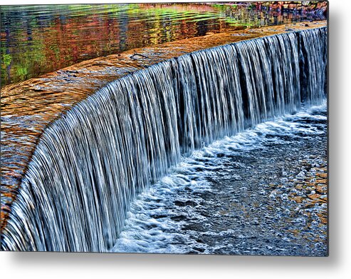 Water Metal Print featuring the photograph Waterfall Near Flatrock by Anthony M Davis