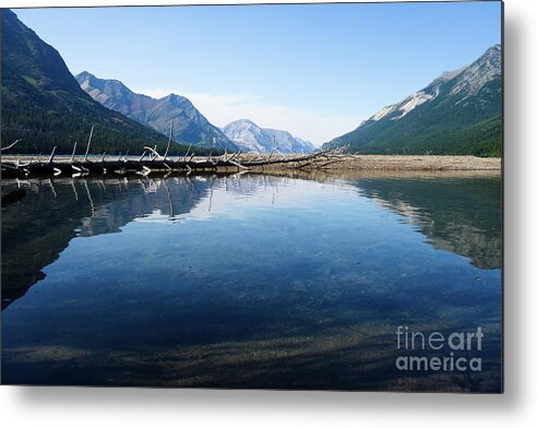 Alberta Metal Print featuring the photograph Waterton Lake During the Day by Wilko van de Kamp Fine Photo Art