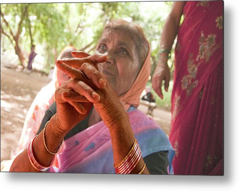 Documentary Photography Metal Print featuring the photograph We Want Shelter by Lieve Snellings