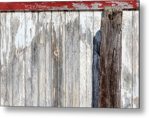 Americana Metal Print featuring the photograph Weathered Wood Barn Door by David Letts