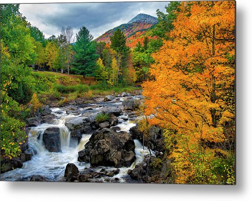 Whiteface Mountain And The Ausable River Metal Print featuring the photograph Whiteface Mountain And The Ausable River by Mark Papke