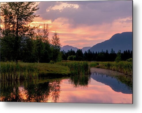 Lakes Sunrise Metal Print featuring the photograph Whitefish Sunrise 2 by Jack Bell