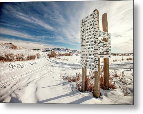 Sign Metal Print featuring the photograph Who Lives Where by Todd Klassy