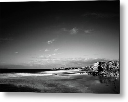 Wildcoast Metal Print featuring the photograph Wild Coast of the Quiberon Peninsula infrared by Frederic Bourrigaud