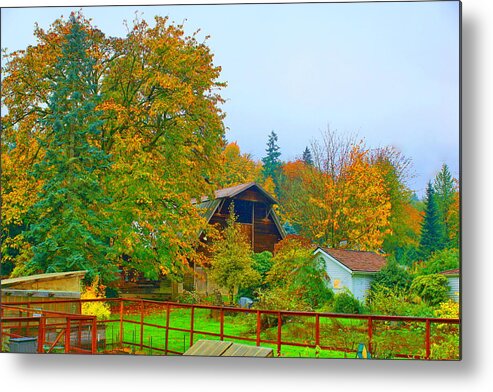 Landscape Metal Print featuring the photograph Wilkinson Farm Park by Bill TALICH