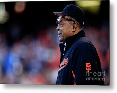 San Francisco Metal Print featuring the photograph Willie Mays by Jamie Squire