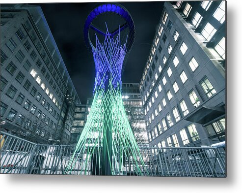 Lights Metal Print featuring the photograph Winter lights by Andrew Lalchan