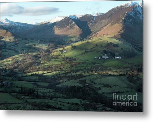 Cumbria Metal Print featuring the photograph Winter Mountains, Cumbria by Perry Rodriguez