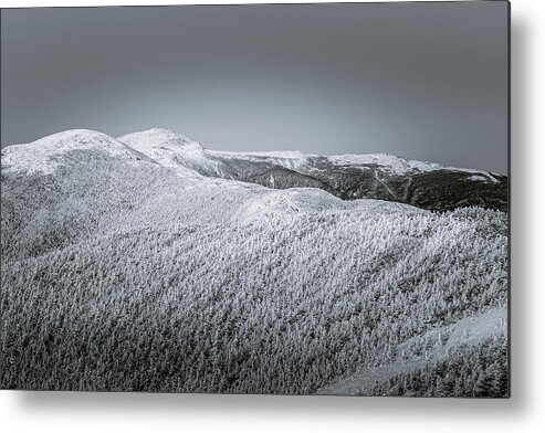 Alp Metal Print featuring the photograph Winter Mountains In The Blue Hour by Jeff Sinon