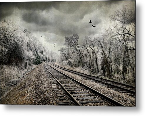 Winter Storm Metal Print featuring the photograph Winter Storm Brewing by Randall Allen