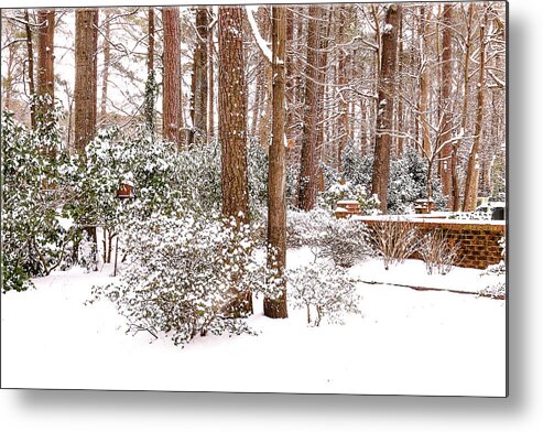 Snow Metal Print featuring the photograph Winter Wonderland by Ola Allen