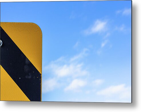 Museum Quality Metal Print featuring the photograph Yield to Blue Skies by Bruce Davis
