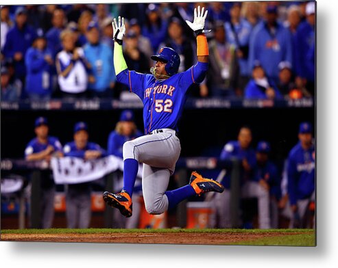 Yoenis Cespedes Metal Print featuring the photograph Yoenis Cespedes by Jamie Squire