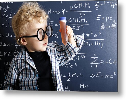 Education Metal Print featuring the photograph Young Scientist by Virtualphoto