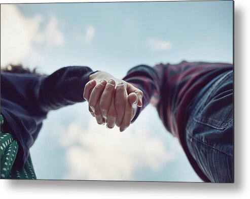 Young Men Metal Print featuring the photograph Your hand was made for mine by PeopleImages