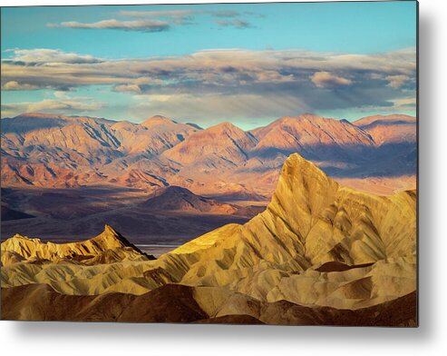 Hiking Metal Print featuring the photograph Zabriskie Morning by Mike Lee