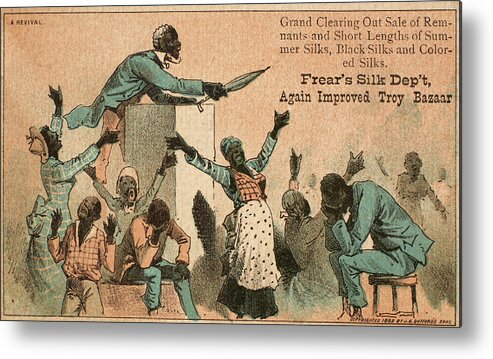 1882 Metal Print featuring the painting Revival Meeting, 1882 #1 by Granger