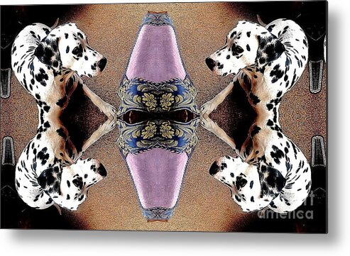Abstract Metal Print featuring the photograph An Abstract Dalmatian by Blair Stuart