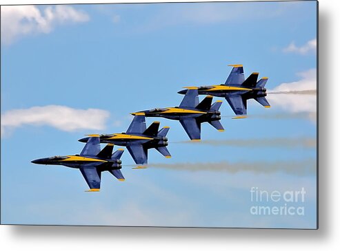 Airplane Metal Print featuring the photograph Angels of the sky by Rick Kuperberg Sr