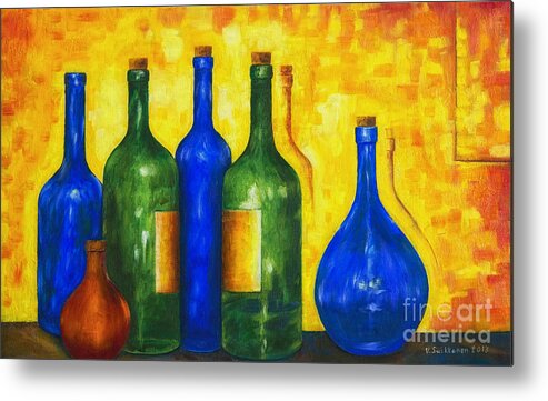 Art Metal Print featuring the painting Bottless by Veikko Suikkanen