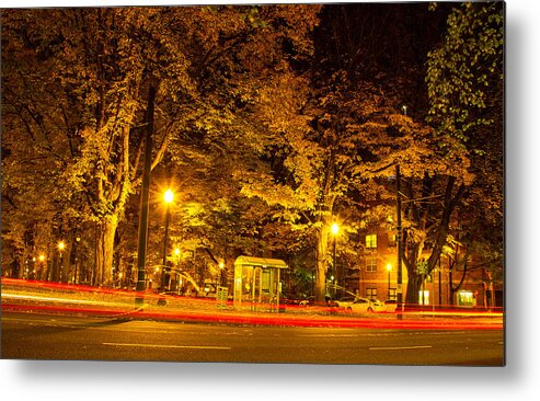 Portland Fall Colors Metal Print featuring the photograph Cars go by my window by Kunal Mehra
