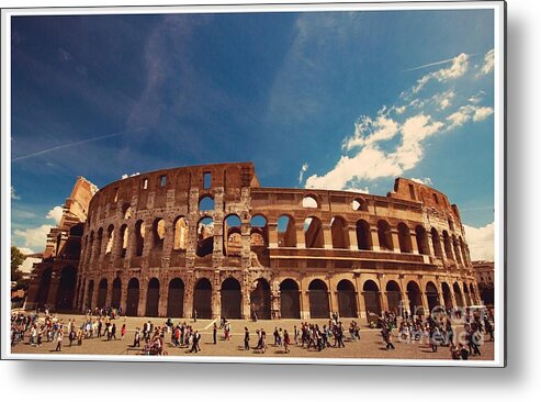 Coliseum Metal Print featuring the photograph Colosseum Rome by Stefano Senise