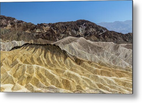 Tranquility Metal Print featuring the photograph Death Valley Nationalpark - Zabriskie by Philipp Arnold