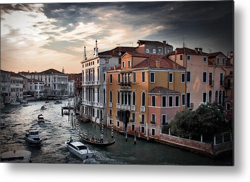 Venice Metal Print featuring the photograph Dusk in Venice by David Resnikoff