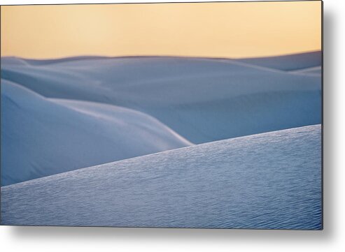 Tranquility Metal Print featuring the photograph Dusk On Dunes by Don Smith