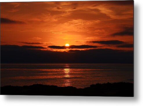 San Diego Sunset Metal Print featuring the photograph Haunting Sunset by Marilyn MacCrakin