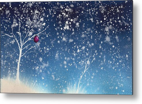 Solstice Metal Print featuring the painting Holiday Card 24 by Nelson Ruger