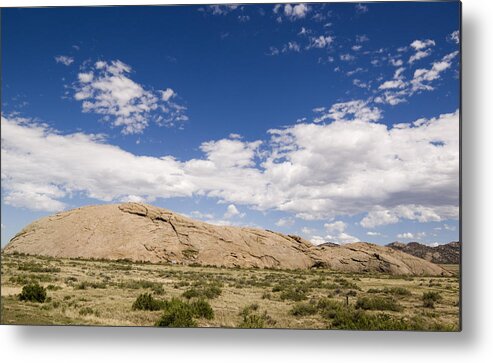 Independence Rock Photo Metal Print featuring the photograph Independence Rock WY by Bob Pardue