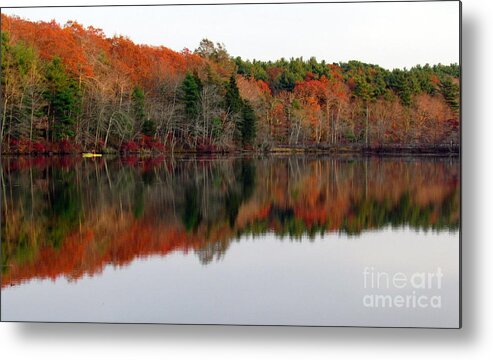 Pond Metal Print featuring the photograph Killingly Autumn Reflections X by Lili Feinstein