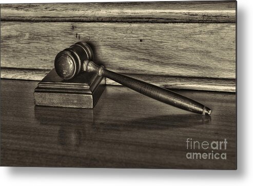 Paul Ward Metal Print featuring the photograph Lawyer - The Gavel by Paul Ward