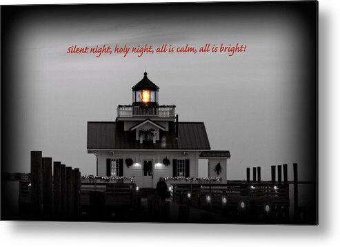 Christmas Metal Print featuring the photograph Marshes Light Christmas II by Ginny Gillam