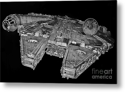 Movie Metal Print featuring the photograph Millennium Falcon by Kevin Fortier