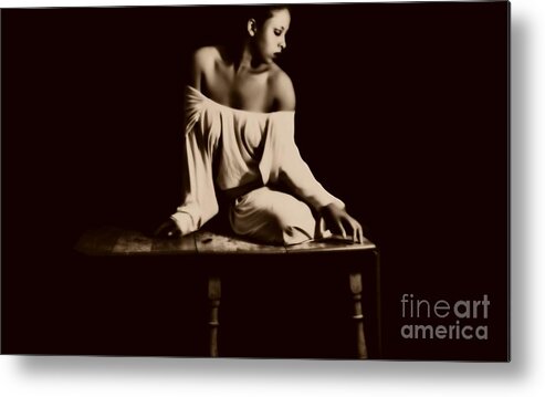  Metal Print featuring the photograph Musing by Jessica S