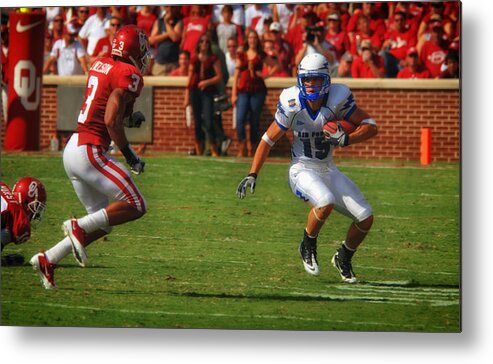 Norman Metal Print featuring the photograph Oklahoma versus Air Force 2010 by Mountain Dreams