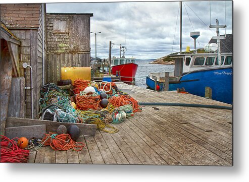 Peggy's Metal Print featuring the photograph Peggy's Cove 17 by Betsy Knapp