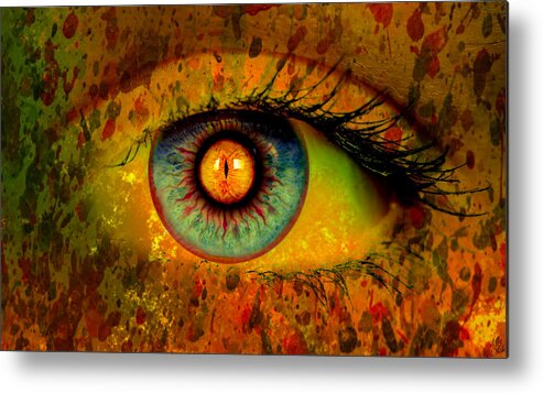 Possessed Metal Print featuring the digital art Possessed by Ally White