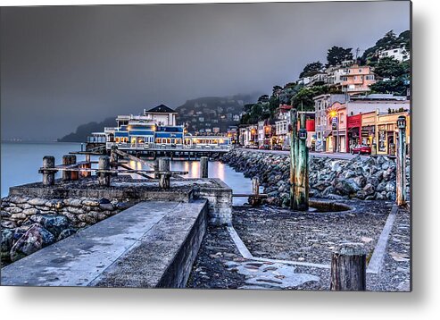 Waterfront Metal Print featuring the photograph Sausalito Waterfront 3 by Phil Clark