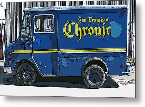 Sf Chronic Truck For Sale Metal Print featuring the photograph SF Chronic Truck for Sale by Samuel Sheats