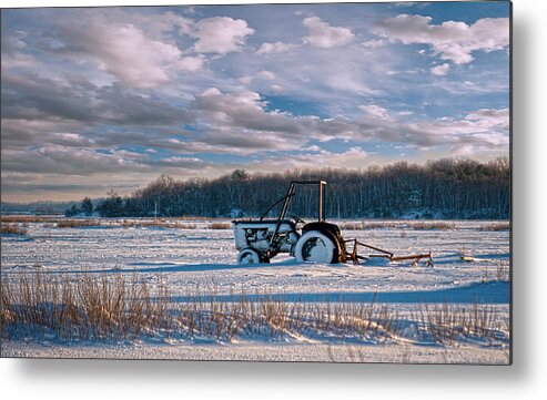 Snow Metal Print featuring the photograph Snow Tractor by Rick Mosher