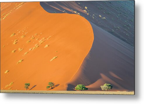 Sossusvlei Metal Print featuring the photograph Sossusvlei Dawn - Namibia Sand Dune Photograph by Duane Miller