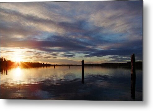 Comox Metal Print featuring the photograph Sunset over Comox BC 001 by Phil And Karen Rispin